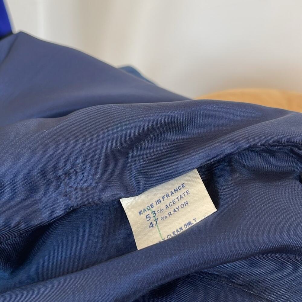 Vertigo Pour La Ville Blue Lace-up Back Cropped Jacket Size L - Picture 10 of 10